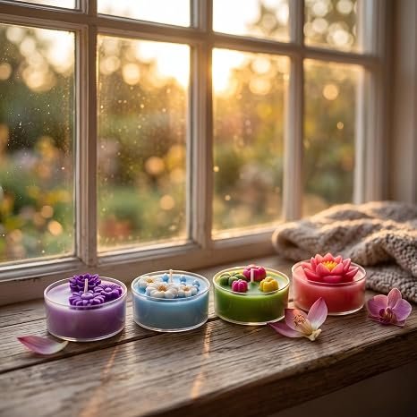 RENUCARTZ Jumbo Aromatic Tealight Candles – Pack of 12 | Soy Wax Round Decorative Candles | Up to 16 Hours Burn - Image 3