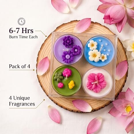 RENUCARTZ Jumbo Aromatic Tealight Candles – Pack of 12 | Soy Wax Round Decorative Candles | Up to 16 Hours Burn - Image 4
