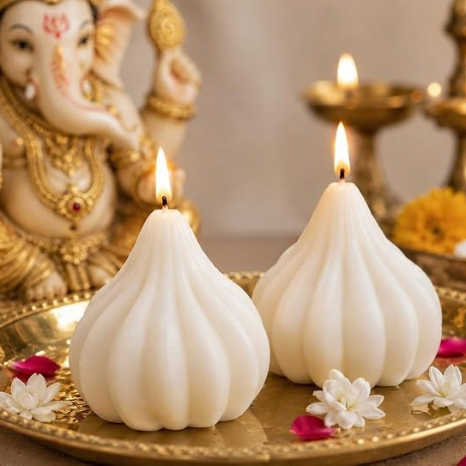 RENUCARTZ modak scented candles pack of 6